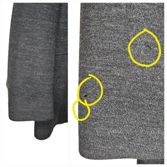 J. Ferrar Men's 100% Pure Wool Charcoal 3-Button Overcoat Blazer Size 46R - Picture 8 of 16